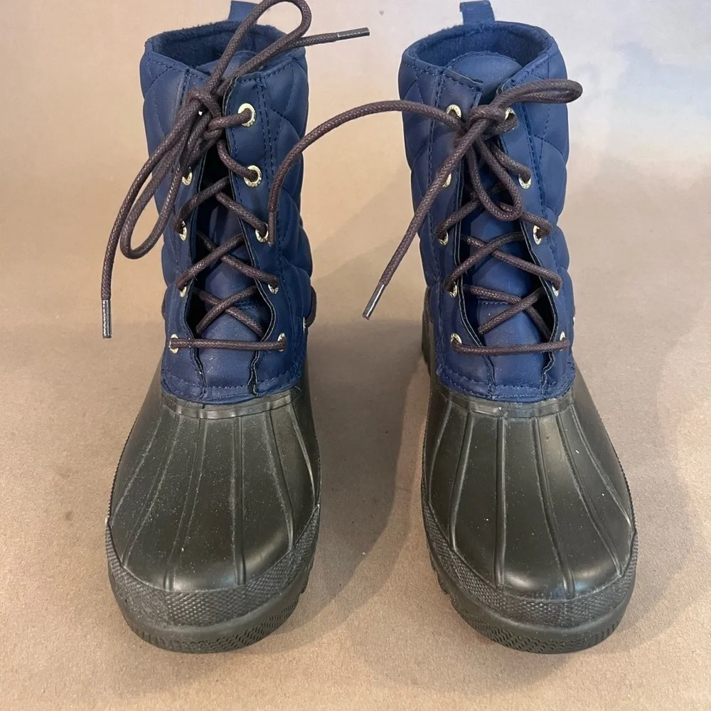Sperry Top Sider Navy Blue Gosling Duck Boots Waterproof Women’s Size US 8